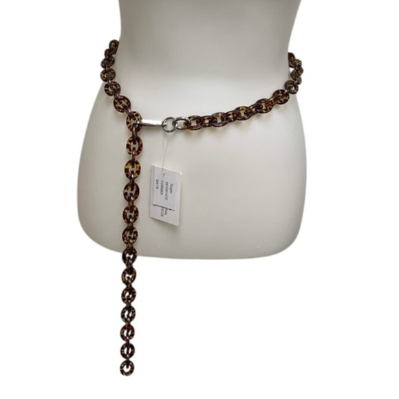 New Wild Fable Large Plastic Cockleshell Leopard Spot Chain Link Fashion Belt - Picture 1 of 5